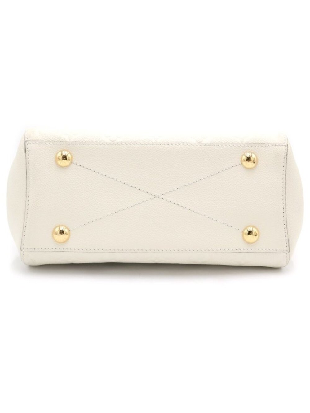 Louis Vuitton Monogram Empreinte Monte New BB Cream 2-Way Shoulder Bag White - Picture 4 of 10